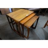 A G-Plan Quadrille teak nest of tables