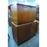 Two teak cupboards