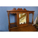 A Victorian style mahogany wall hanging cabinet