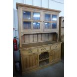 A Victorian style pine dresser