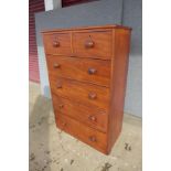 A Victorian mahogany chest of drawers