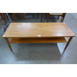 A teak coffee table