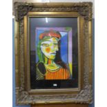 A Pablo Picasso print, gilt framed, 126 x 96cms (including frame)