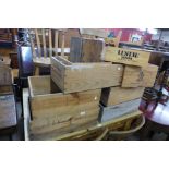 Assorted pine crates (16)