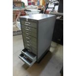 A Bisley steel ten drawer chest