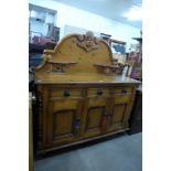 A Victorian style pine chiffonier