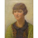 Frans Smeers (Belgian 1873-1960), portrait of a lady, oil on canvas, 49 x 38cms, unframed