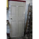 A painted pine door