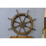 A ship's wheel