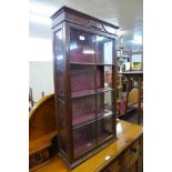 A small Edward VII mahogany display cabinet