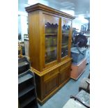 A Victorian style pine bookcase