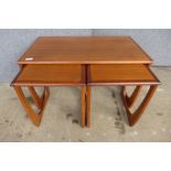 A teak nest of tables