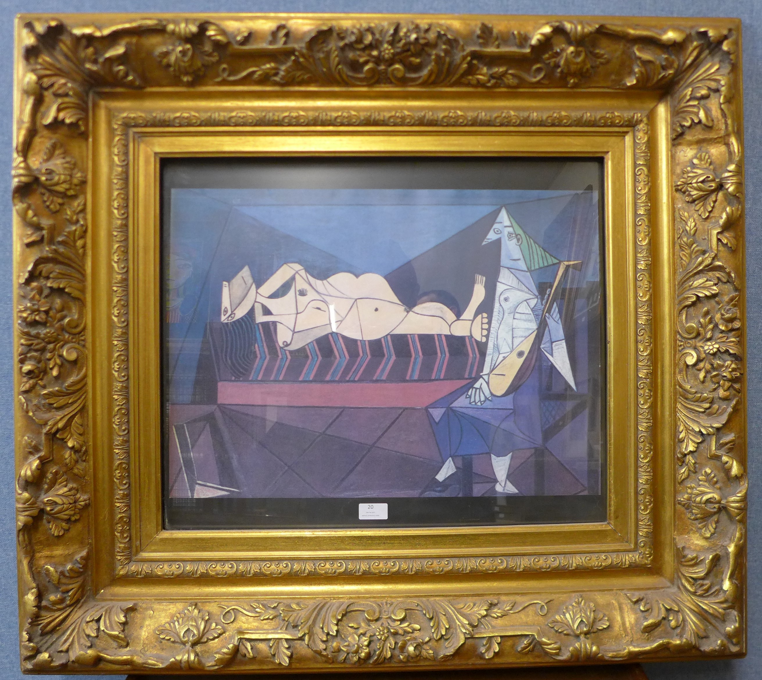 A Pablo Picasso print, gilt framed, 98 x 97cms (including frame)