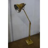 An Art Deco Herbert Terry & Sons metal anglepoise desk lamp