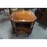 A Pratts Art Deco mahogany octagonal coffee table