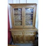 A Victorian pine dresser (signs of old woodworm - may need treating)