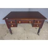 A Victorian mahogany writing desk