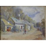 Welsh School, River Mawddach, Dolgellau, watercolour, 24 x 30cms, framed