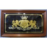 An armorial wall plaque