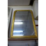 A Victorian style gilt framed overmantel mirror