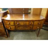 A George IV mahogany bow front sideboard