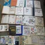 A large box of worldwide stamp albums (21)