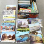 Over 600 postcards, UK and US