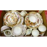 A collection of Royal Crown Derby china, Olde Avesbury (27) and Brittany (11)