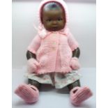 An Armand Marseille S41.74 doll, R70, a/f, missing colour from fingers