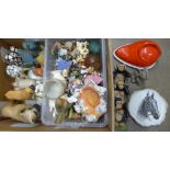 A box of animal figures **PLEASE NOTE THIS LOT IS NOT ELIGIBLE FOR POSTING AND PACKING**