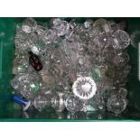 A large collection of glass decanter stoppers **PLEASE NOTE THIS LOT IS NOT ELIGIBLE FOR POSTING AND