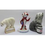 Three Royal Doulton limited edition advertising figures, Fox's Polar Bear, Tony the Tiger and