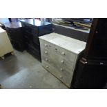 Three painted chests of drawers