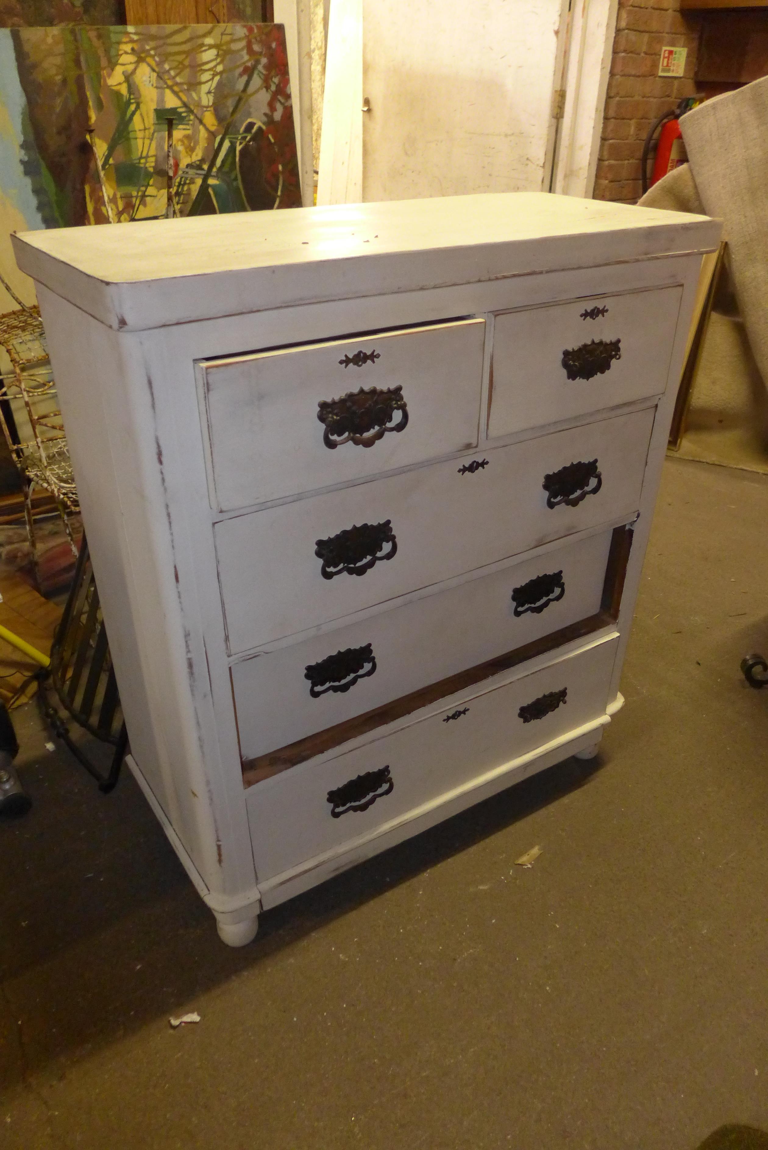 Three painted chests of drawers - Image 4 of 4