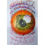 Pamela Guille, Sun Chariot, signed artists proof screen print, 60 x 41cms, unframed