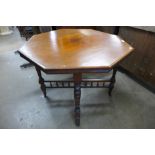 A Victorian mahogany octagonal centre table