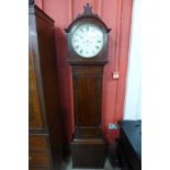 A George IV mahogany 8-day longcase clock, the painted 13 inch circular dial signed R. Bryson,