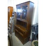 A carved oak dresser