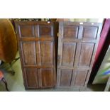 A pair of 18th Century oak panelled doors