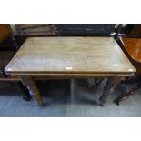 A Victorian pine and beech fold over pastry table