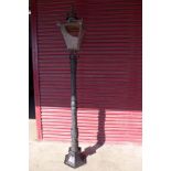 A Victorian cast iron street lamp