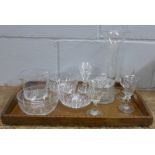 A collection of Victorian and Edwardian glass