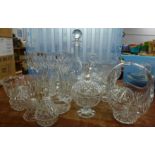 A collection of glassware including lead crystal **PLEASE NOTE THIS LOT IS NOT ELIGIBLE FOR