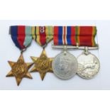 A set of WWII medals to C167521 W.D. Klassen