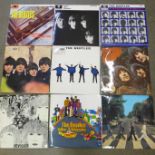 The Beatles LP records, a run of fifteen original albums