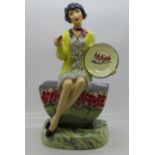 A figure of a lady, Artistes Original Colourway, for Peggy Davies, by Victoria Bourne, 1/1, 22cm