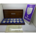 The Royal Arms, Limited Edition of Solid Silver Ingots commemorating the Twelve Royal Arms from