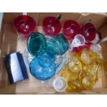 A collection of coloured glass **PLEASE NOTE THIS LOT IS NOT ELIGIBLE FOR POSTING AND PACKING**