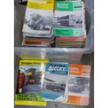 Buses Illustrated and Buses magazines, 1950's onwards **PLEASE NOTE THIS LOT IS NOT ELIGIBLE FOR