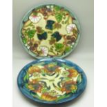 Two Moorcroft limited edition year plates, 1998, 211/750 and 1999, 277/750, 22cm